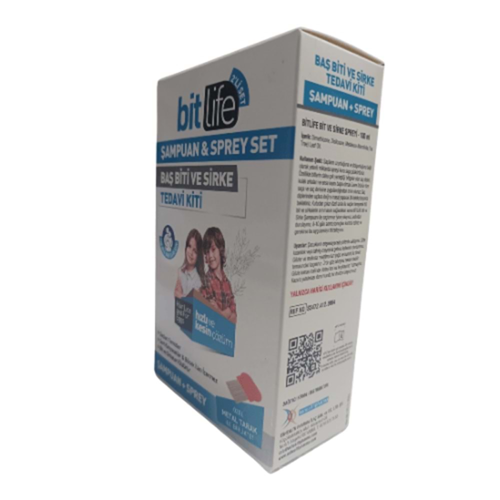 Bit Life Spreyi 100 Ml + Bit Life Şampuanı 100 Ml + Demir Tarak Hediyeli Kofre