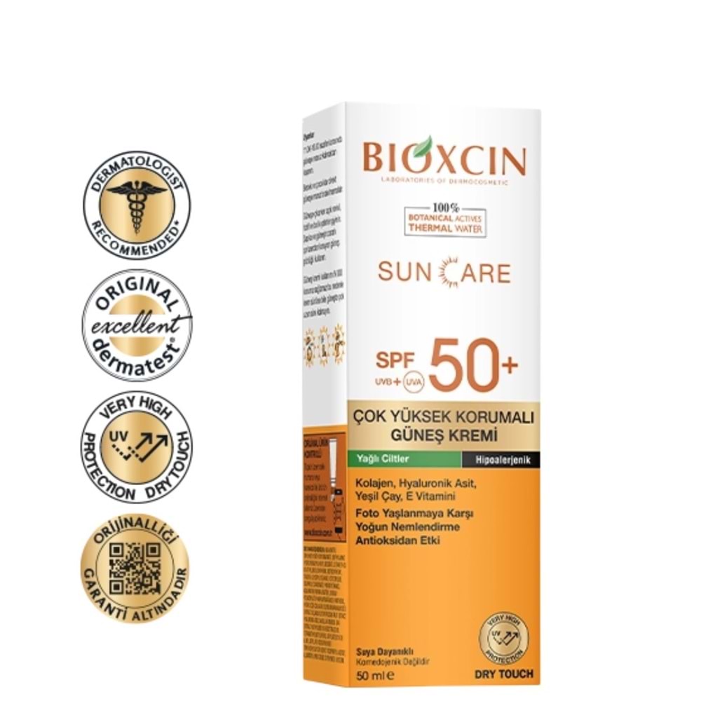 Bioxcin Sun Care Yağlı Ciltler İçin Güneş Kremi Spf 50 +