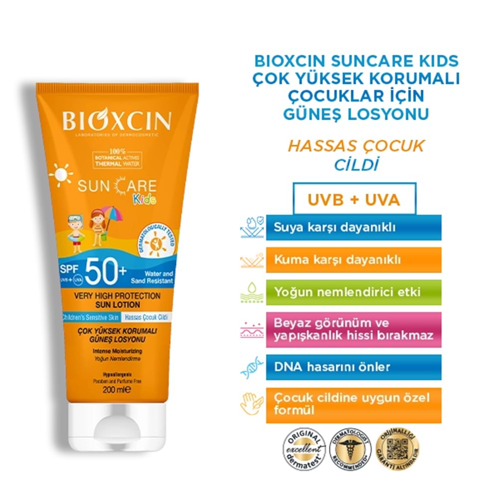 Bioxcin Sun Care Çocuklar için Güneş Kremi Spf 50+ 200 ml