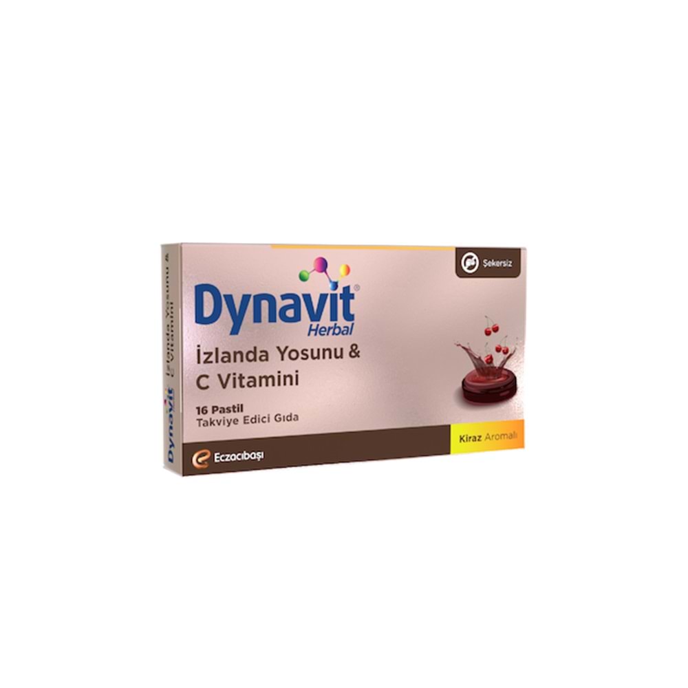 Dynavit® Herbal Pastil İzlanda Yosunu & C Vitamini 16 Pastil