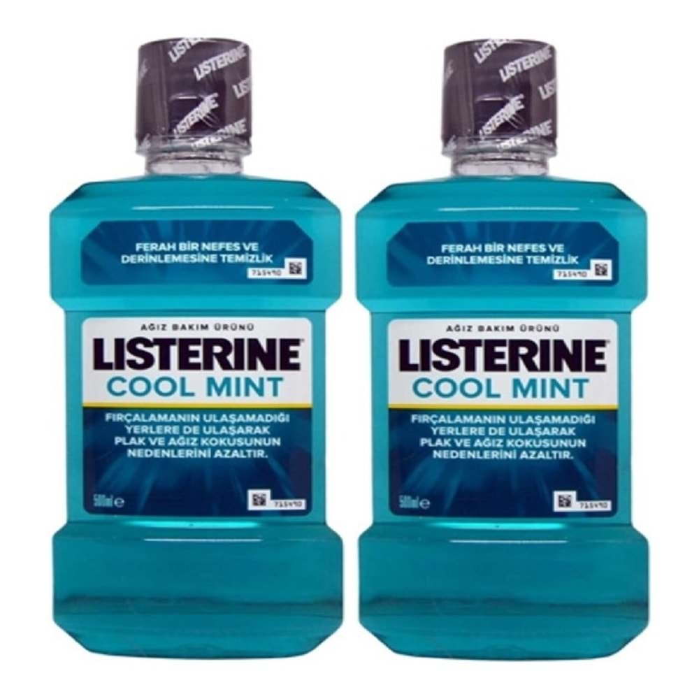 Listerine Cool Mint 500 Ml 2 Adet