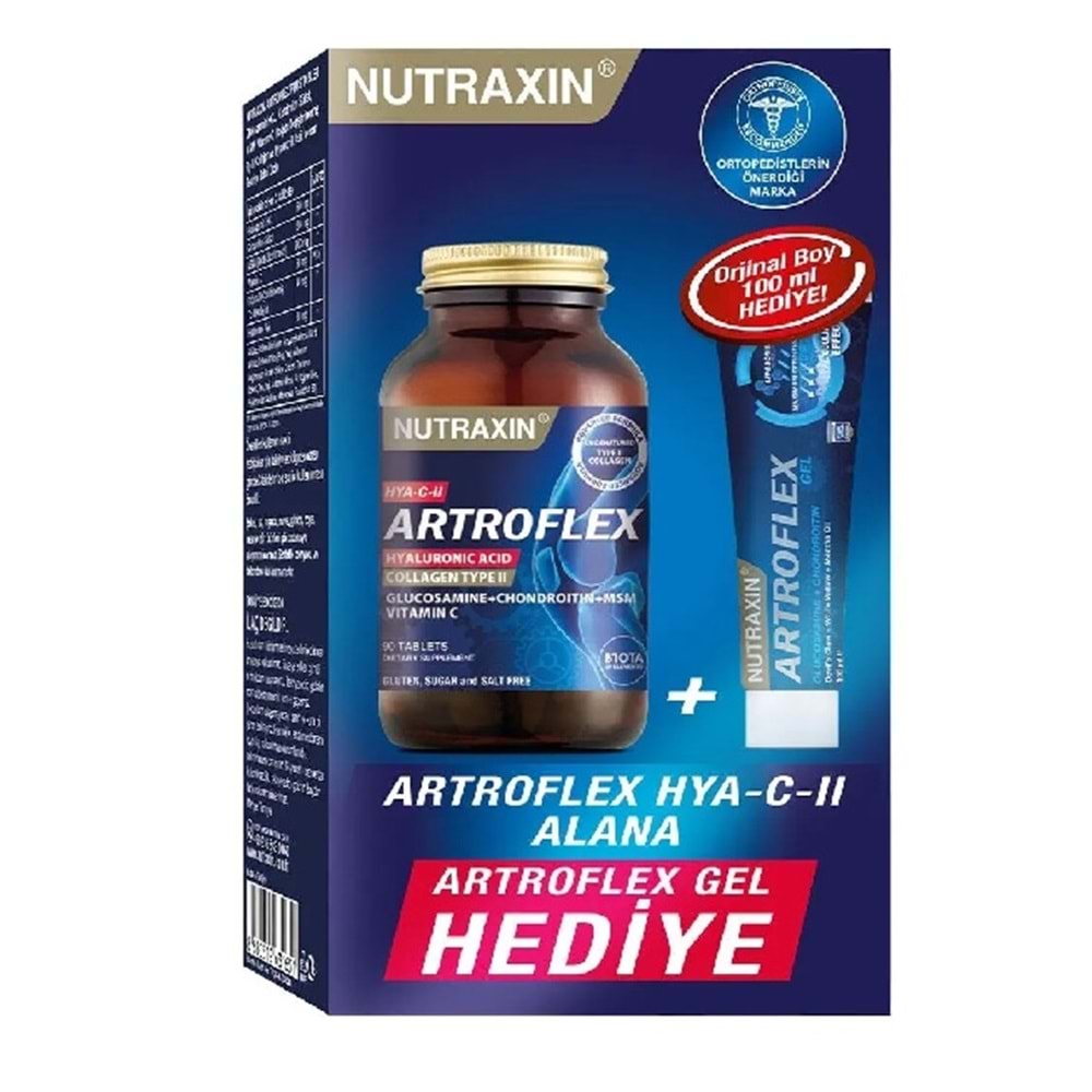Nutraxin Artroflex - Hya C-II Glukozamin Takviyesi + Extra Gel 100 Ml