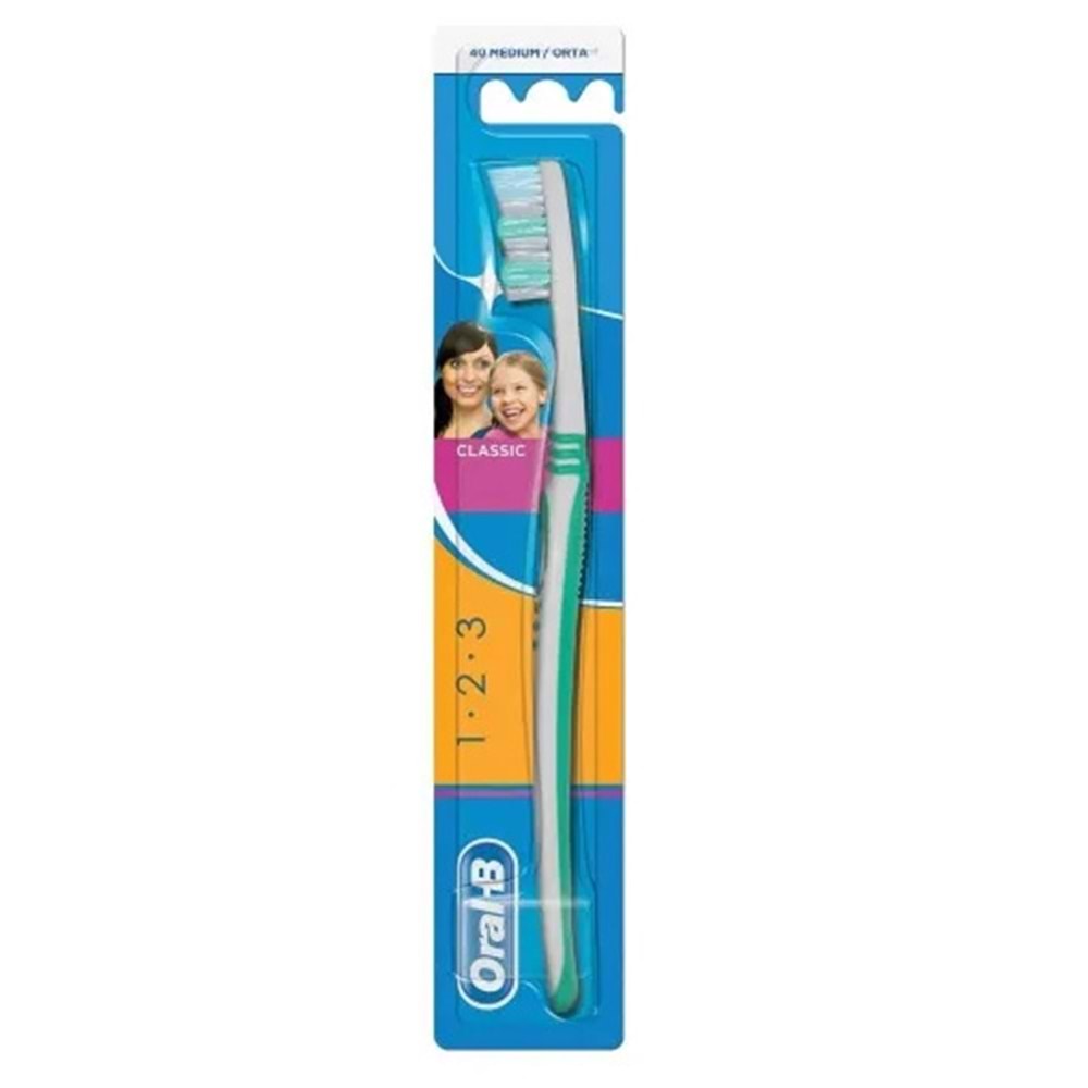Oral-B Classic 1.2.3 Diş Fırçası 40 Orta