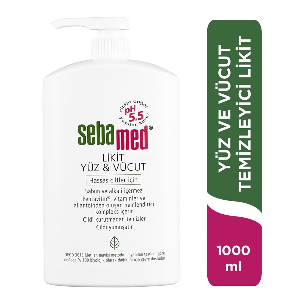 Sebamed Likid Yüz Vücut Temizleyici 1000 Ml