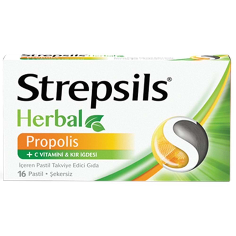 Strepsi̇ls Herbal Propoli̇s Boğaz Pasti̇li̇
