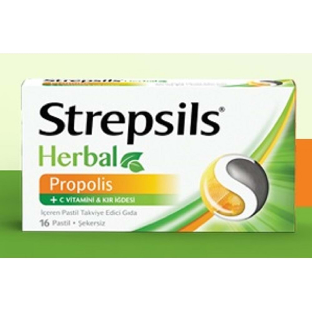 Strepsi̇ls Herbal Propoli̇s Boğaz Pasti̇li̇