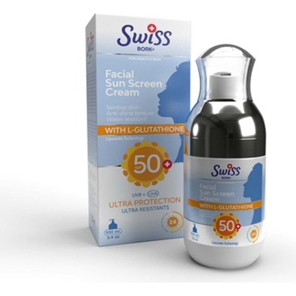 Swiss Bork Leke Karşıtı Yüz Güneş Kremi (50+) 100ML