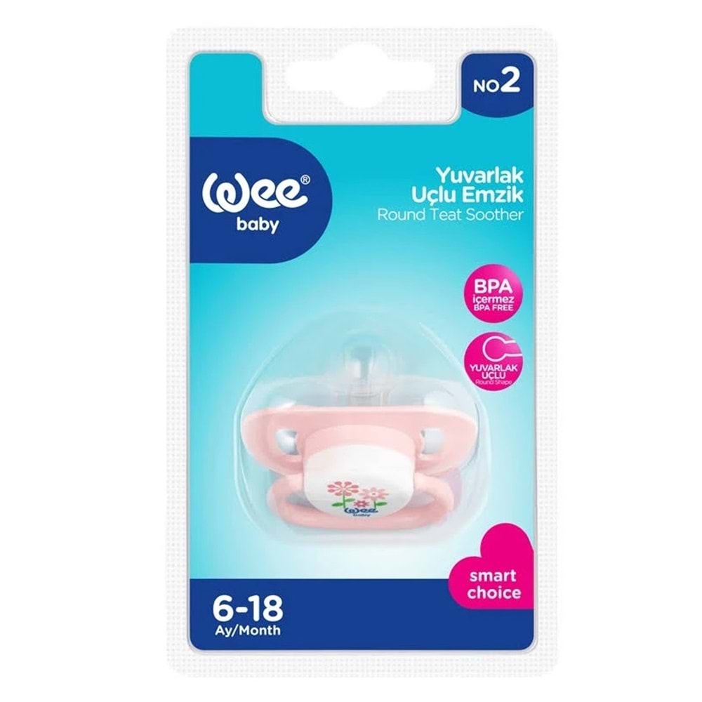 Wee Baby Oval Gövdeli Yuvarlak Uçlu Emzik