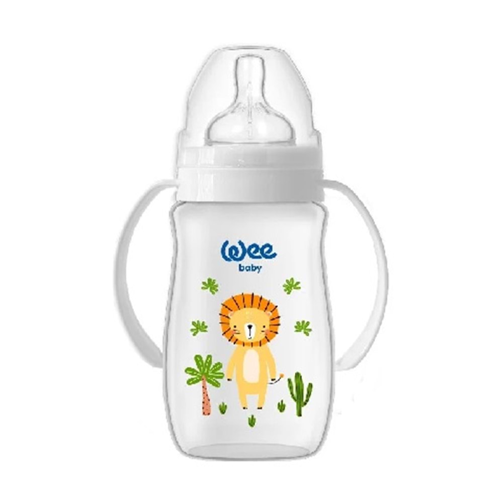 Wee Baby Klasik Plus Geniş Ağızlı Kulplu PP Biberon 150 ml