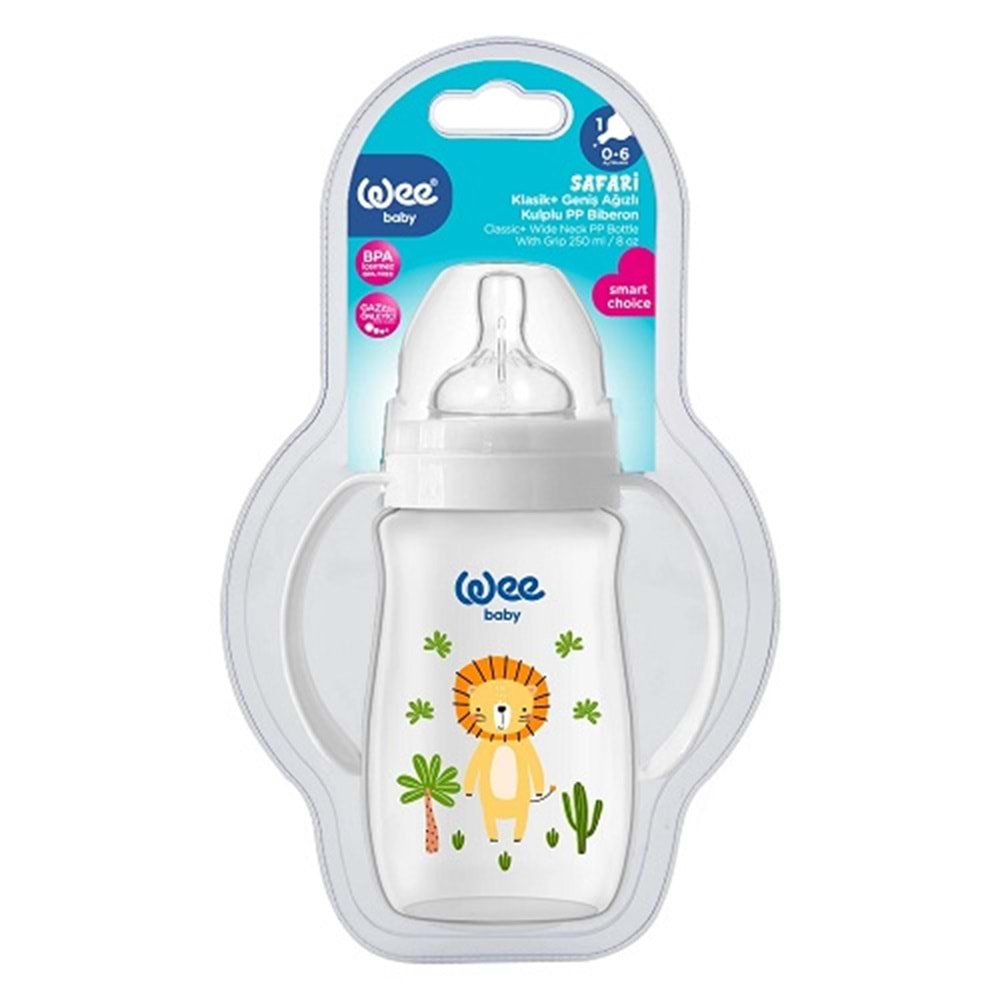 Wee Baby Safari Klasik PP Biberon 250 ml