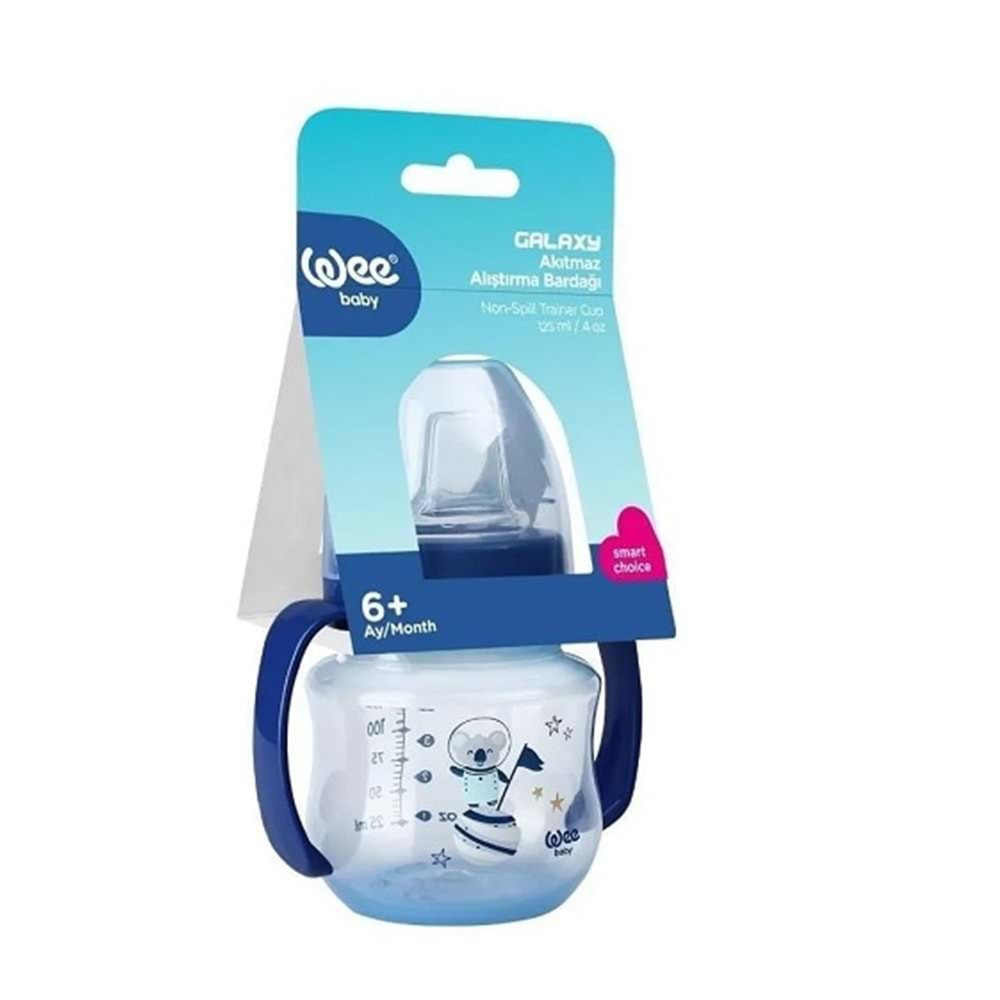 Wee Baby Akıtmaz Kulplu PP Antikolik Bardak 125 ml 6+ Ay Bebekler İçin