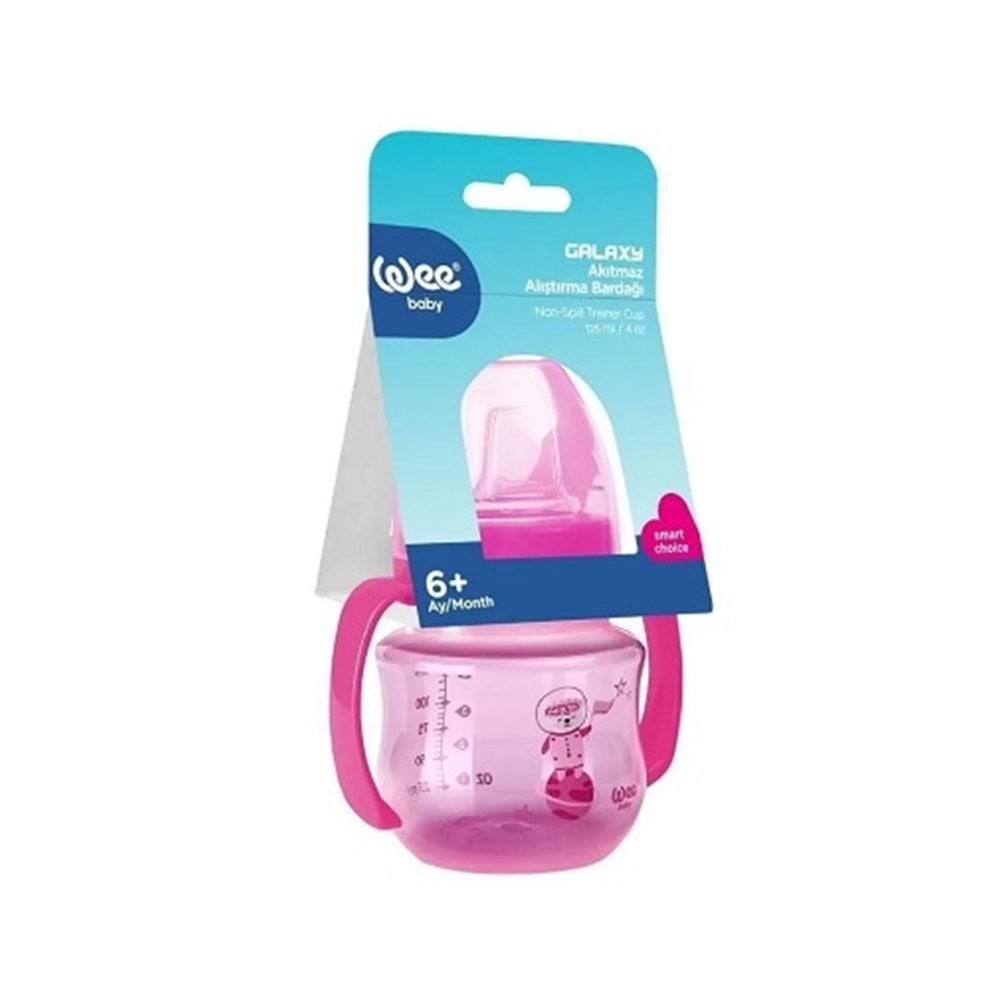 Wee Baby Akıtmaz Kulplu PP Antikolik Bardak 125 ml 6+ Ay Bebekler İçin