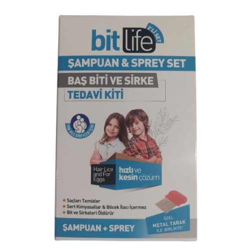 Bit Life Spreyi 100 Ml + Bit Life Şampuanı 100 Ml + Demir Tarak Hediyeli Kofre