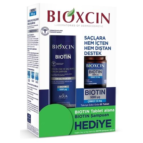 Bioxcin Biotin Tablet 5000 MG + Bioxcin Biotin Şampuan 300 ML