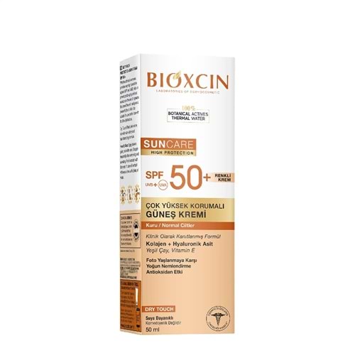 Bioxcin Normal ve Kuru Ciltler İçin Renkli Güneş Kremi 50+ SPF