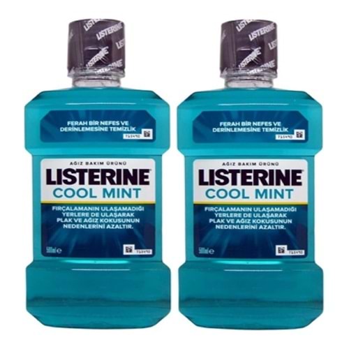 Listerine Cool Mint 500 Ml 2 Adet
