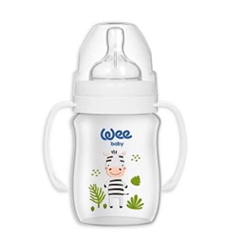 Wee Baby Klasik Plus Geniş Ağızlı Kulplu PP Biberon 150 ml