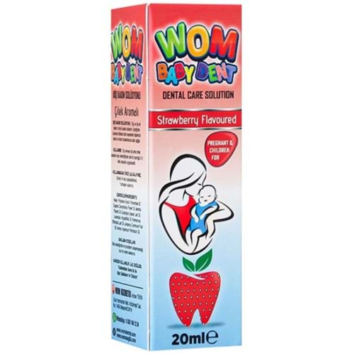 Wom Baby Dent Diş Bakım Solüsyonu Çilek Aromalı 20 ml